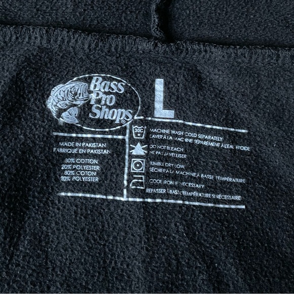Black bass pro shops hoodie size large - Picture 5 of 5
